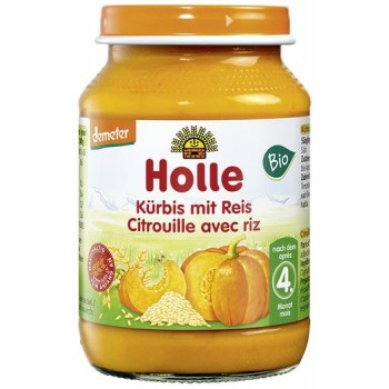 Holle Detská bio výživa (príkrm) tekvica a ryža od 4. mesiaca